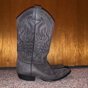 Guess Grey Cowgirl Boots